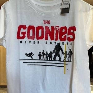 Brand new the goonies never say die T-shirt